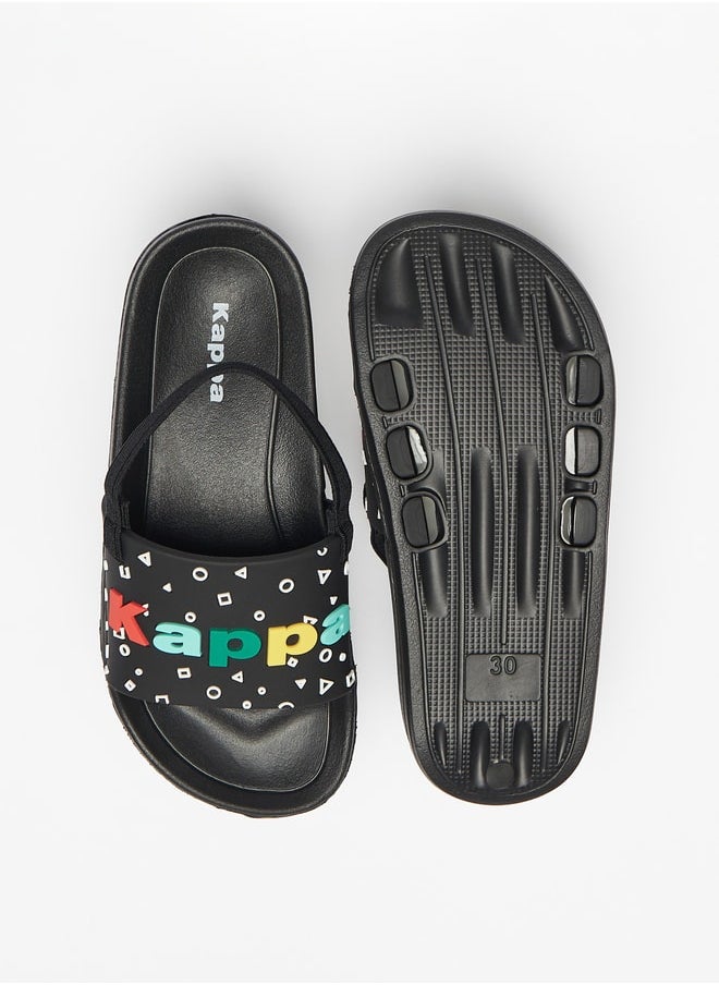Kappa - Boys' Embossed Slip-On Slide Slippers - Image 1