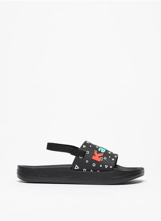 Kappa - Boys' Embossed Slip-On Slide Slippers - Image 1