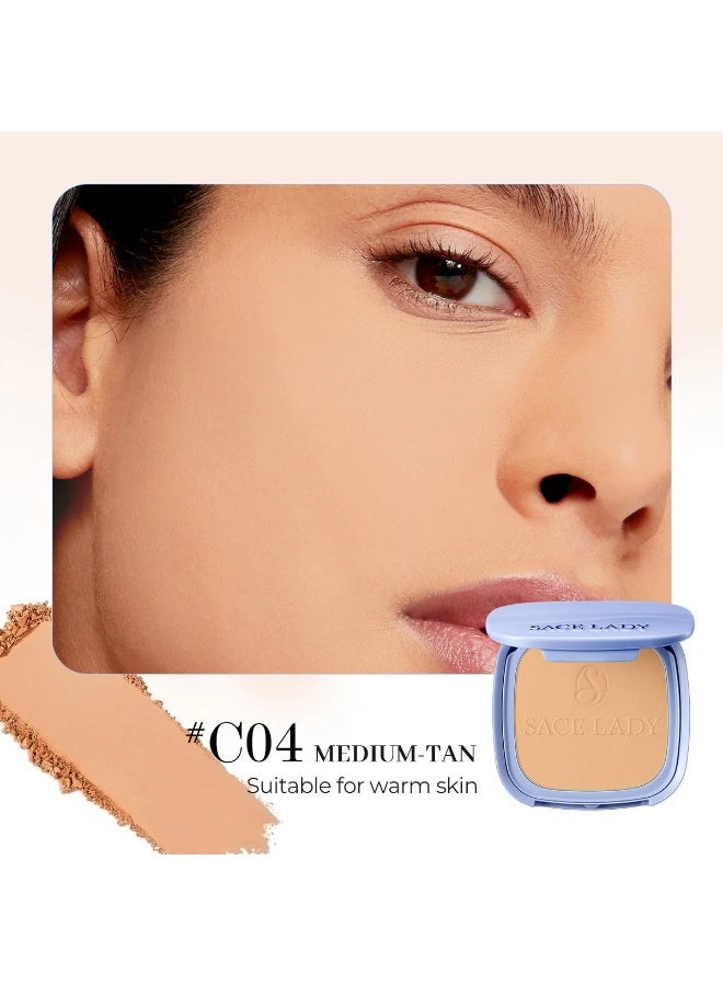 SACE LADY Pearl Face Powder SPF30 PA+++ – Shade 04 Medium Tan – Oil Control, Waterproof Matte Setting Powder - Image 1