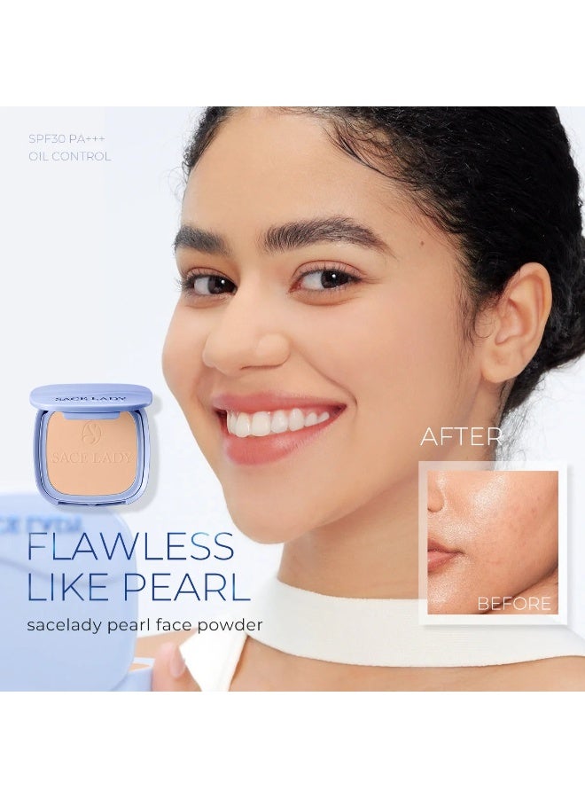 SACE LADY Pearl Face Powder SPF30 PA+++ – Shade 04 Medium Tan – Oil Control, Waterproof Matte Setting Powder - Image 2