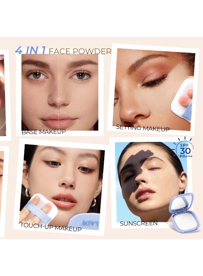 SACE LADY Pearl Face Powder SPF30 PA+++ – Shade 04 Medium Tan – Oil Control, Waterproof Matte Setting Powder - Image 4