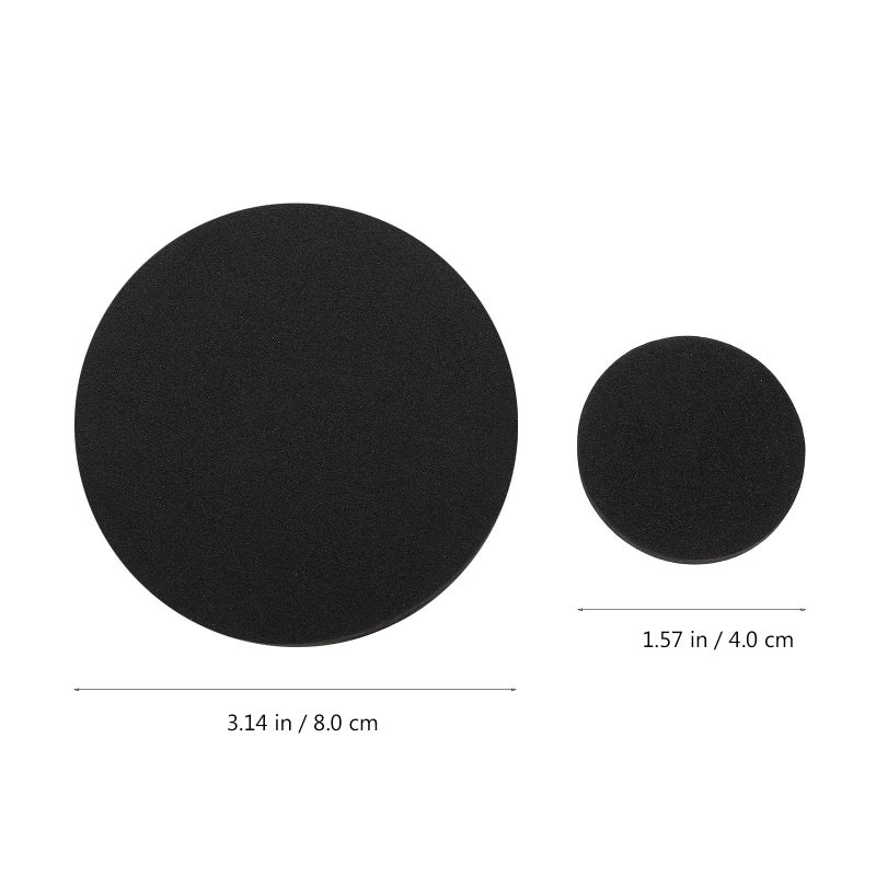 Black Round Adhesive Sponge Corner Protectors 30pcs Safety Anti Collision Furniture Edge Guards - Image 3