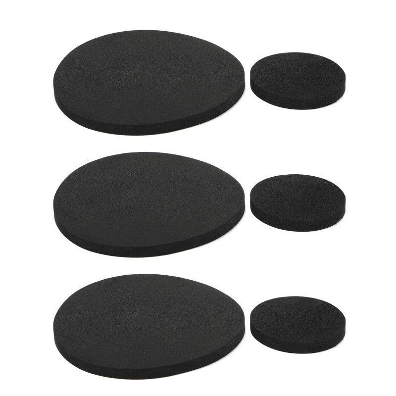 Black Round Adhesive Sponge Corner Protectors 30pcs Safety Anti Collision Furniture Edge Guards - Image 2