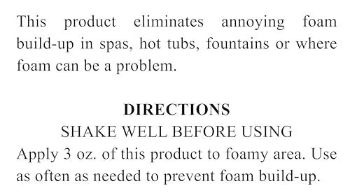 SpaChoice 1-Pint 2-Pack Premium Foam Free Hot Tub Anti-Foam, Made in USA - Image 5