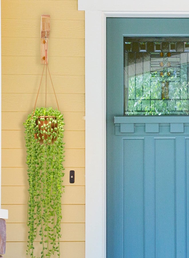 حامل نباتات خشبي معلق على شكل حرف T من FGSAEOR، خطاف حائط بطول 7 بوصات، مناسب لتعليق مغذيات الطيور الداخلية والخارجية، وسلال الزهور، وأجراس الرياح. - Image 5