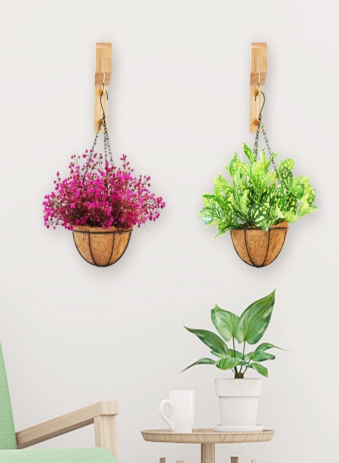 حامل نباتات خشبي معلق على شكل حرف T من FGSAEOR، خطاف حائط بطول 7 بوصات، مناسب لتعليق مغذيات الطيور الداخلية والخارجية، وسلال الزهور، وأجراس الرياح. - Image 4