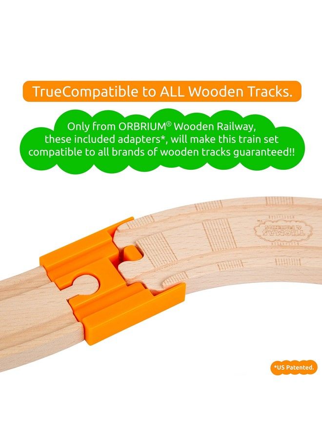 Orbrium 2X Pack Of 8 16 Pcs Orbrium Toys Malemale Femalefemale Wooden Train Track Adapters Compatible With Thomas Brio Chuggington Adapter - Image 5