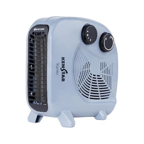 Kenstar Warmo Powerful 2000W Fan Room Heater | Adjustable Heat Control | Overheat Protection | Compact & Portable (Grey & Black) - Image 1