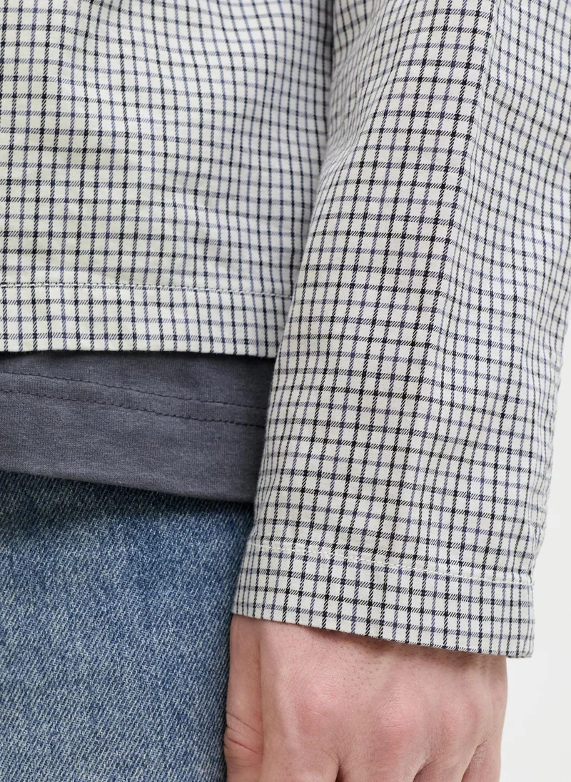 JACK & JONES  Small Checked Long Sleeve Shirt for Men | Best Price UAE