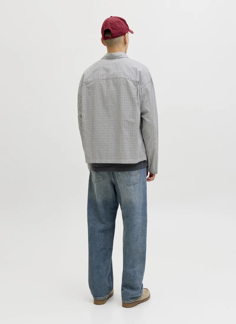 JACK & JONES  Small Checked Long Sleeve Shirt for Men | Best Price UAE
