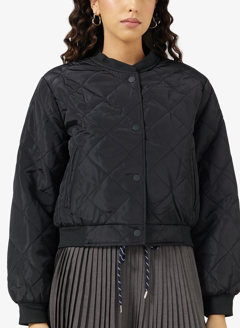 جاكيت بومبر مبطن بأزرار