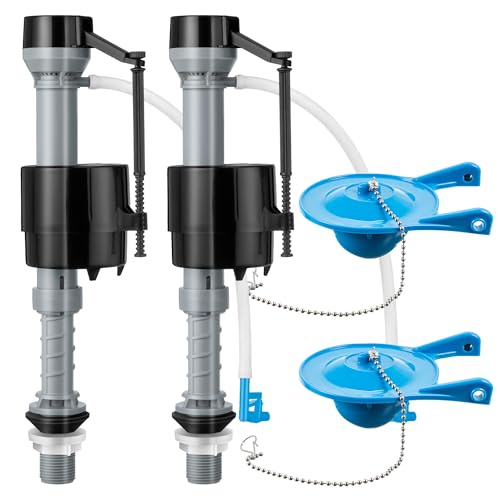 Saillong 2 Set Toilet Float Replacement Kit with 3 Inch Flapper, Universal Toilet Fill Valve Height Adjustabletoilet Tank Replacement Kit, Flush Valve Quiet and Easy to Install - Image 1