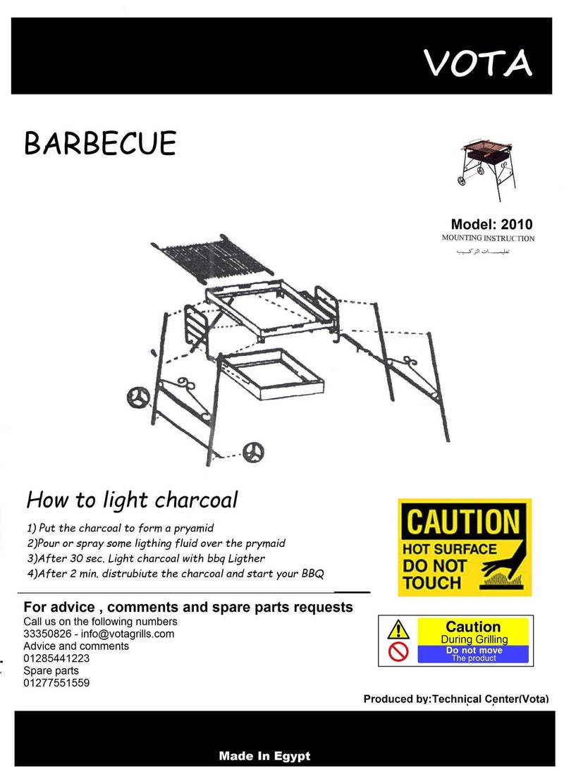 فوتا جريلز فوتا شوايه فحم حدائق صغيره - Image 5