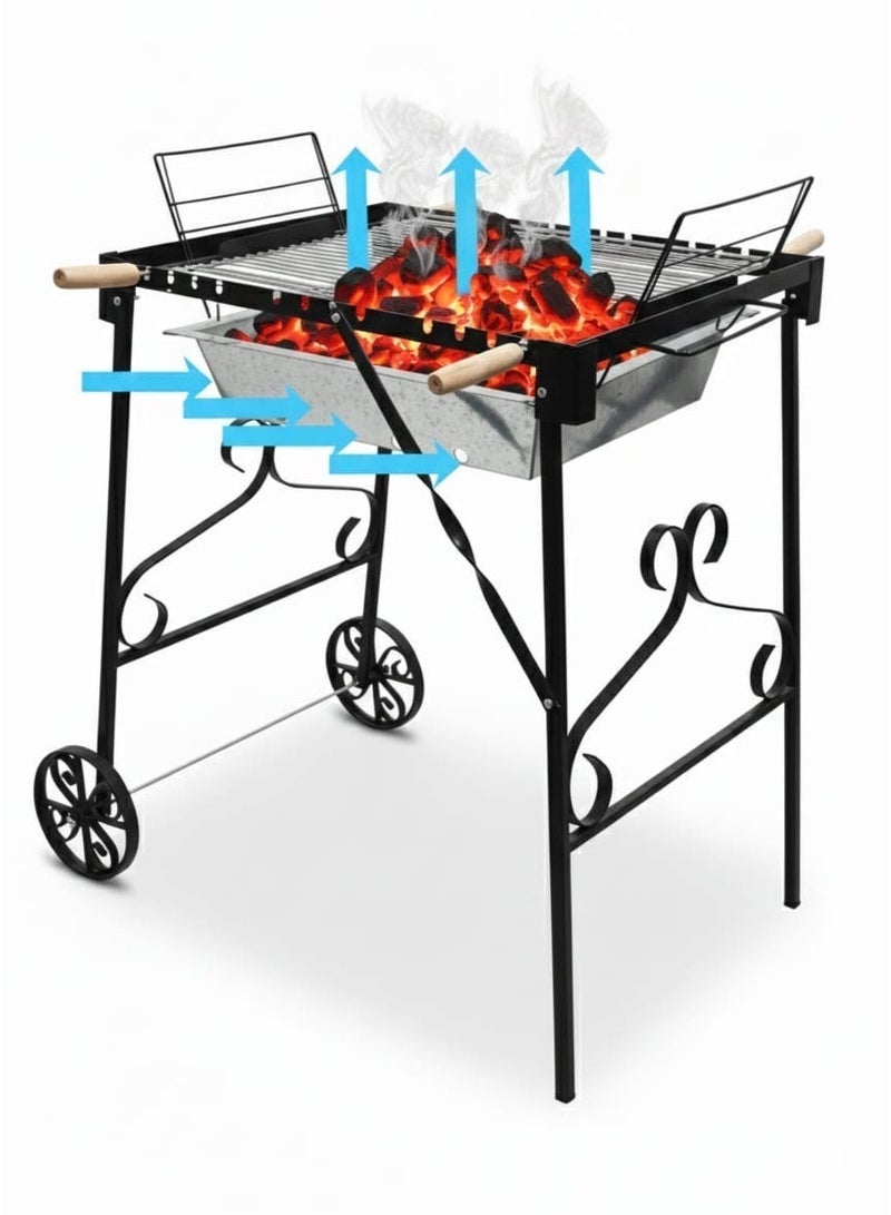 فوتا جريلز فوتا شوايه فحم حدائق صغيره - ثلاث مستويات حراره - نظام تدوير الهواء - Image 3