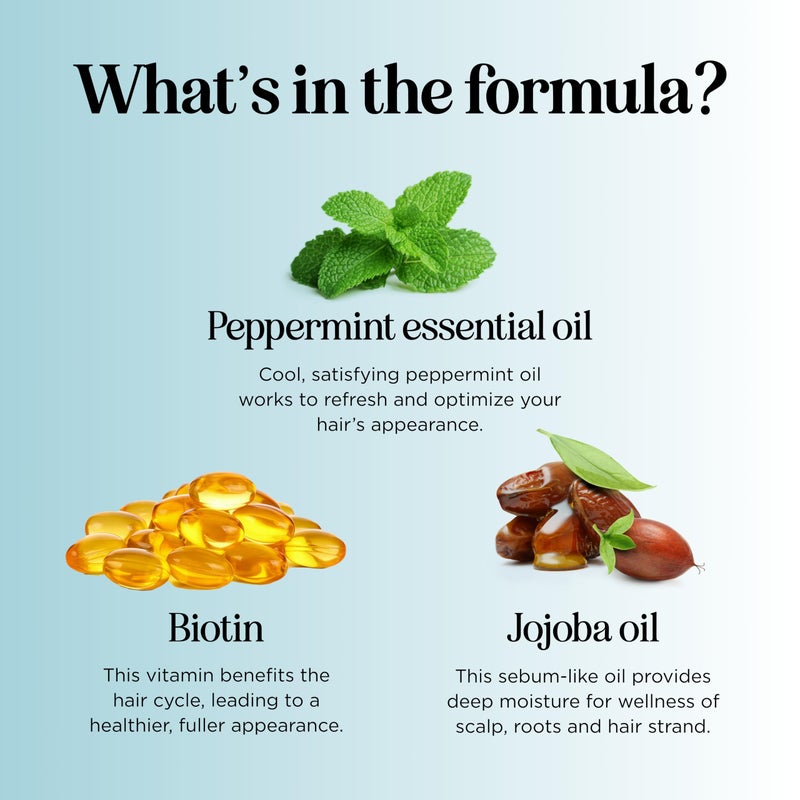 Maple Holistics Volumizing Biotin Shampoo for Thinning Hair - Thin Hair Shampoo with Peppermint Argan and Essential Oils for Hair Care - Vegan Sulfate Free Shampoo for Damaged Dry Hair Paraben and Cruelty Free (Mint) - Image 4