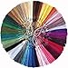 VEYLIN VEYLIN 100Pcs Small Craft Tassels, Handmade Mini Silky Bookmark Tassel with Loop for Jewelry Making (13cm/5.11 in)  - Image 2