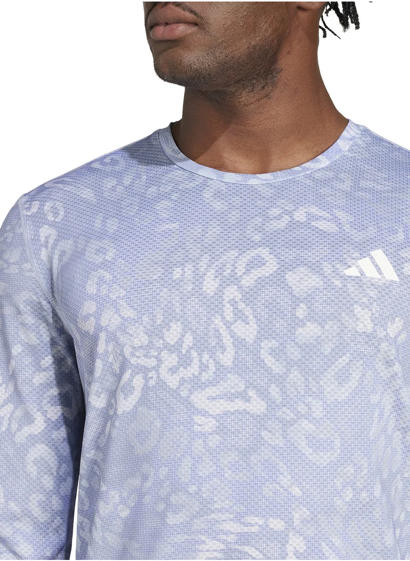 Adidas Own The Run Climacool 3 Stripe T-Shirt