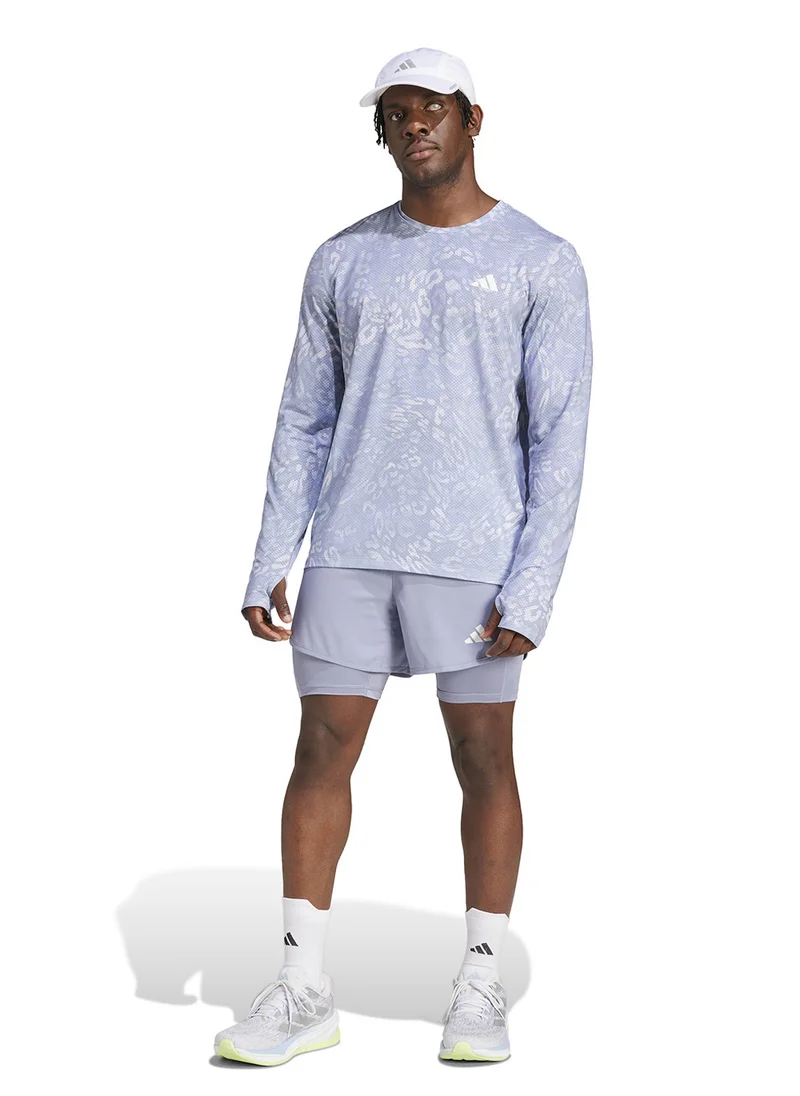 Adidas Own The Run Climacool 3 Stripe T-Shirt