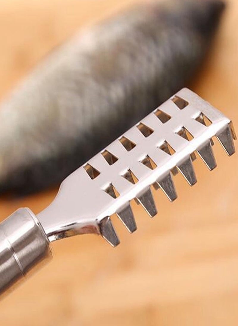 1pcs Stainless Steel Fish Scaler & Peeler Set for Kitchen