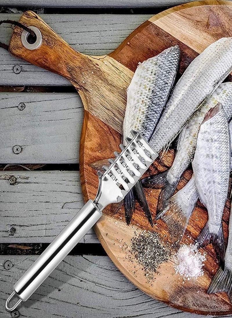 1pcs Stainless Steel Fish Scaler & Peeler Set for Kitchen