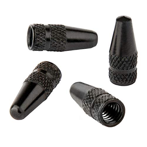 Bike Bits Presta Caps (Black, Pocket Rocket) - Image 1