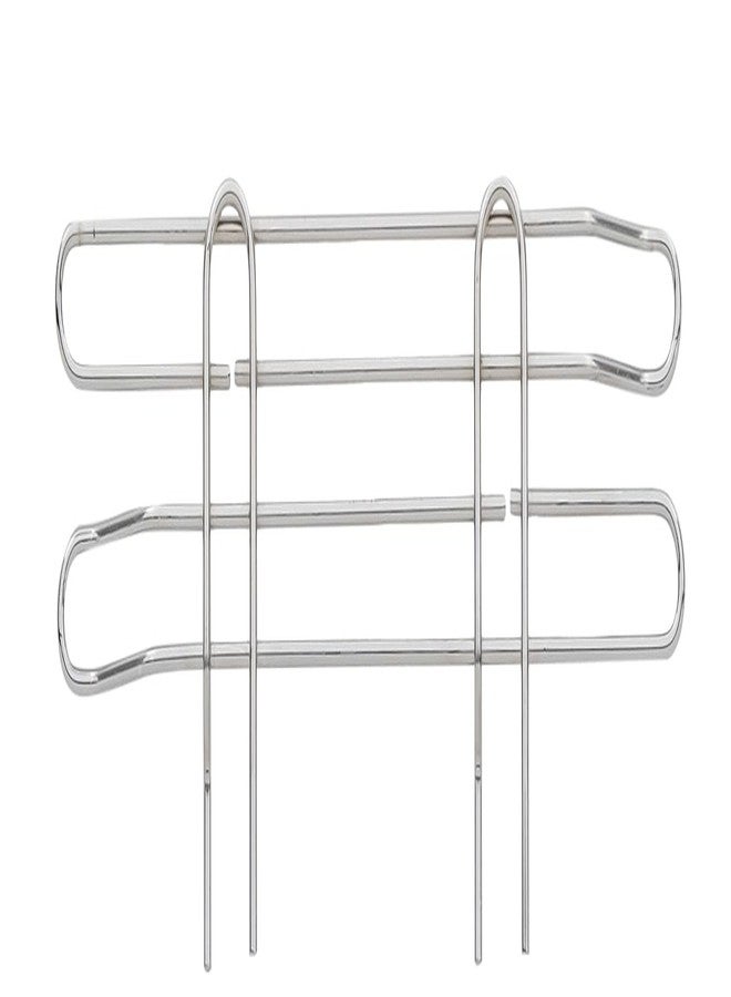 مترو METRO L18N-4C Super Erecta حافة قابلة للتكديس بارتفاع 4 بوصات للأرفف السلكية، كروم، 18 بوصة - Image 1