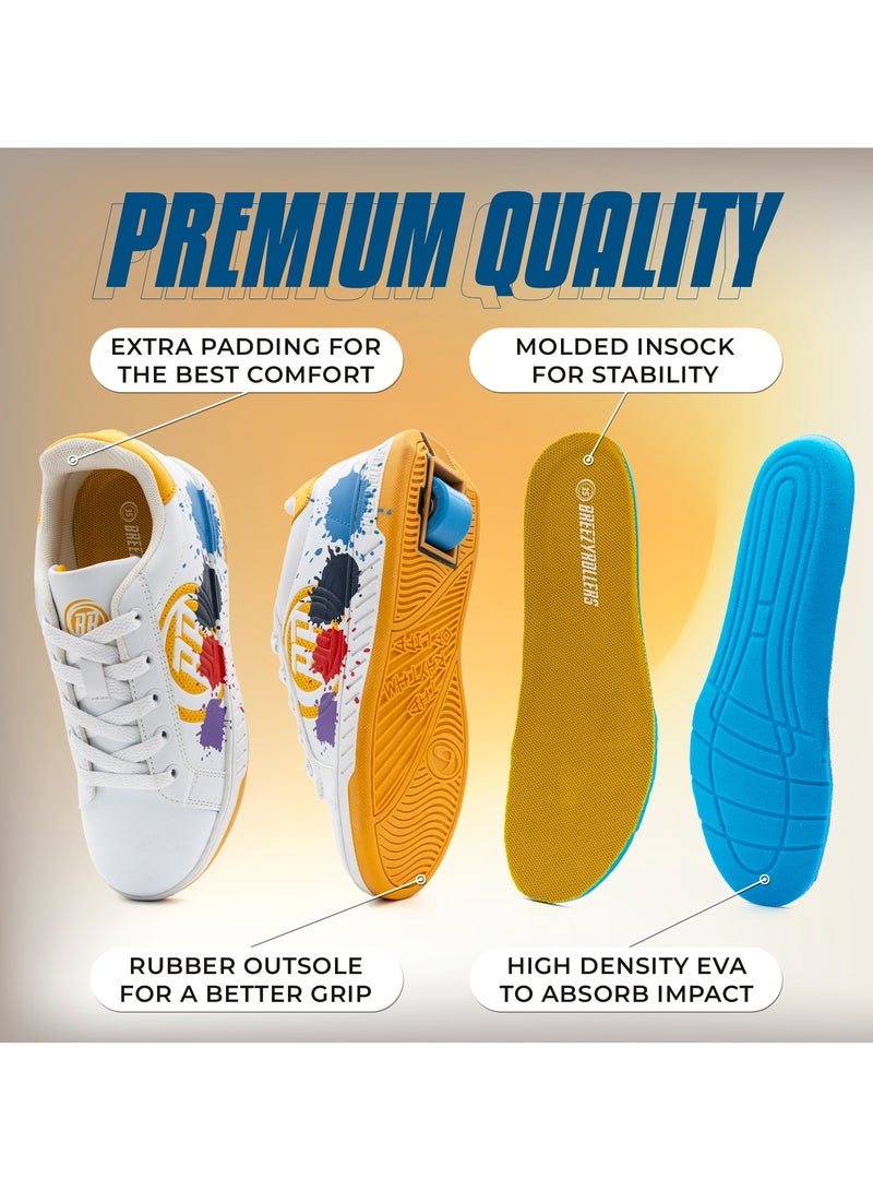 BREEZYROLLERS BREEZY ROLLERS shoes with wheels for children, Roller skates sneakers kids, From children's street shoes to roller skates in a few seconds, Patented click system, Trainers with wheels for girls & boys - Image 5