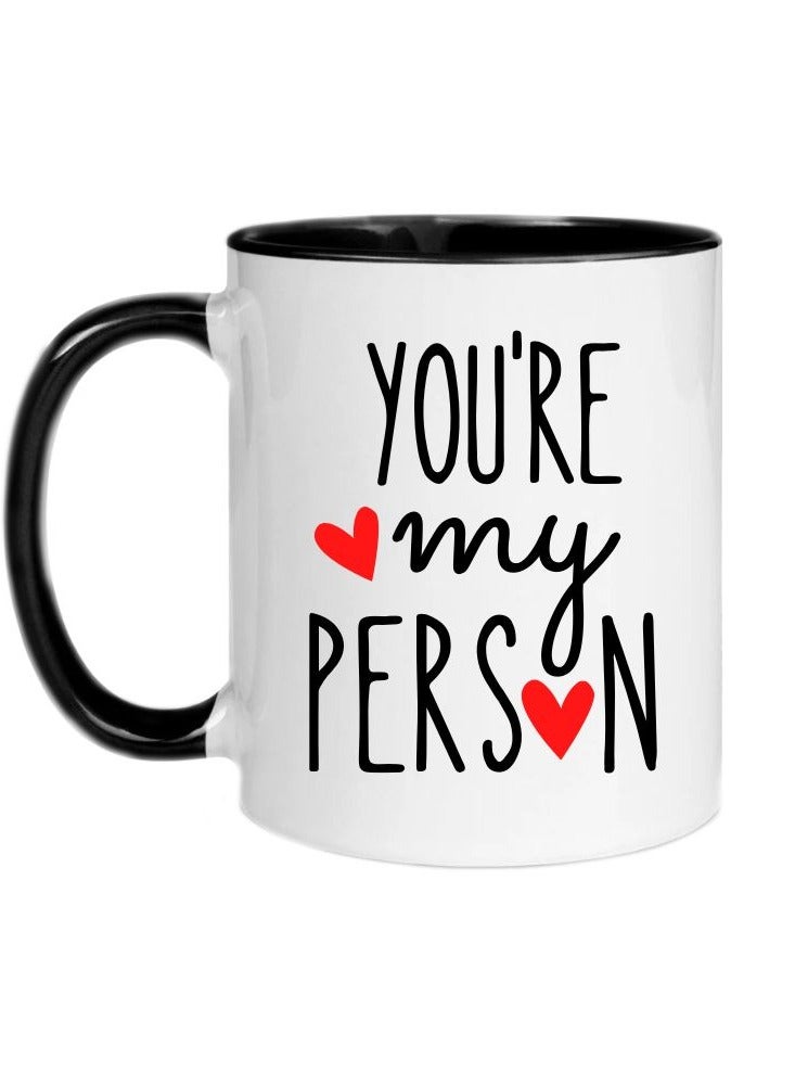 إم إي سي كوب قهوة سيراميك أسود تصميم أنت شخصيتي 11 أونصة - Image 3