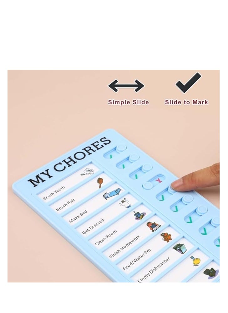 Generic Demiho Routine Schedule, Checklist Board, Routine Planner, Reusable Plastic Boards for Home Planning Reminders-multicolor  - Image 2