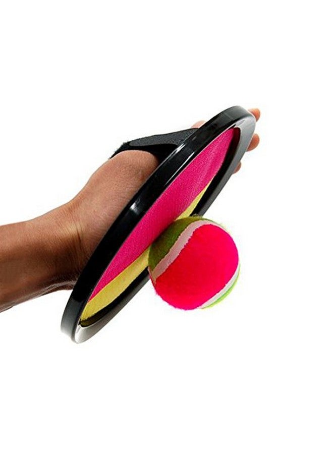 YMCtoys Kids Toys Toss and Catch Ball Set with 4 Paddles 2 Balls Outdoor Games for Kids Beach Pool Yard Games Toys for 3-12 Years Old Boys Girls Kids Adults Family - Image 3