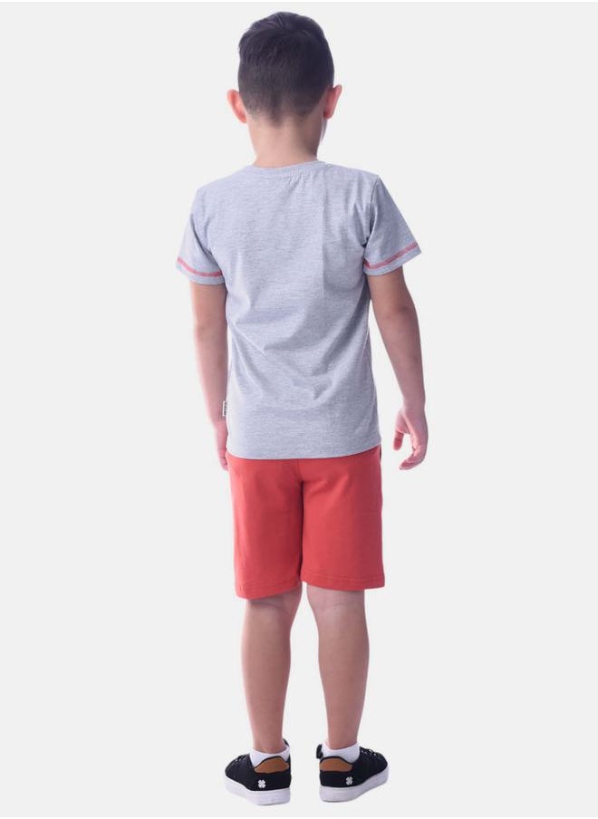URBASY - Tiger Print Short Sleeve T-Shirt & Shorts Set by Styli - Image 1