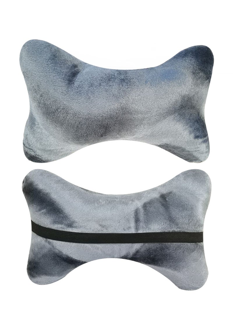 3 اكس ار وسادة رقبة فاخرة للسيارة من قطعتين - وسادة ناعمة من إسفنج الذاكرة لدعم الرأس والرقبة - تصميم مريح لقيادة مريحة - غير قابلة للغسل - 4742 - Image 3