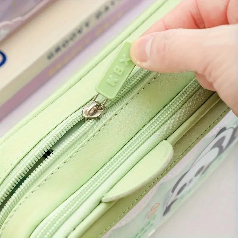 Parshya Pencil Pouch Double Layer EVA Cute Pencil Box Aesthetic Pencil Case for Girls Large Capacity Pen Pencil Pouch Multifunctional Stationery Organizer for School (New Cololo Pouch) - Image 3