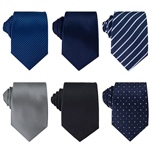 Adulove Men's Necktie Classic Silk Tie Woven Jacquard Neck Ties - Image 2
