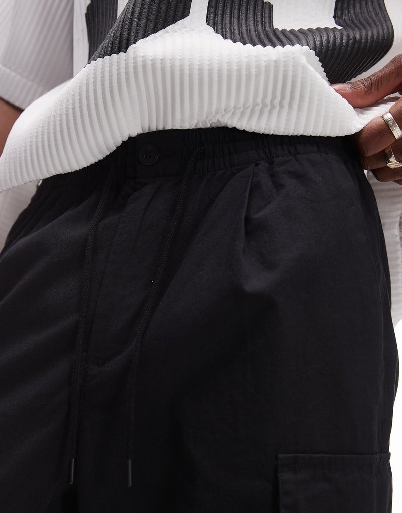 TOPMAN Wide Leg Cargo Pants - Image 4