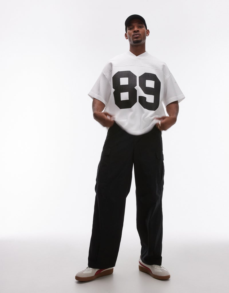 TOPMAN Wide Leg Cargo Pants - Image 5