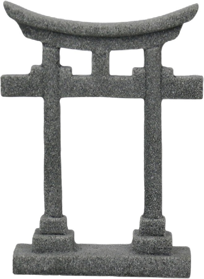 JAGTRADE Fish Tanks Decoration Aquariums Japanese Torii Gate Ornament Garden Landscape Hideouts Cave House Dollhouse Accessories, 6.1x1.8x6.9cm