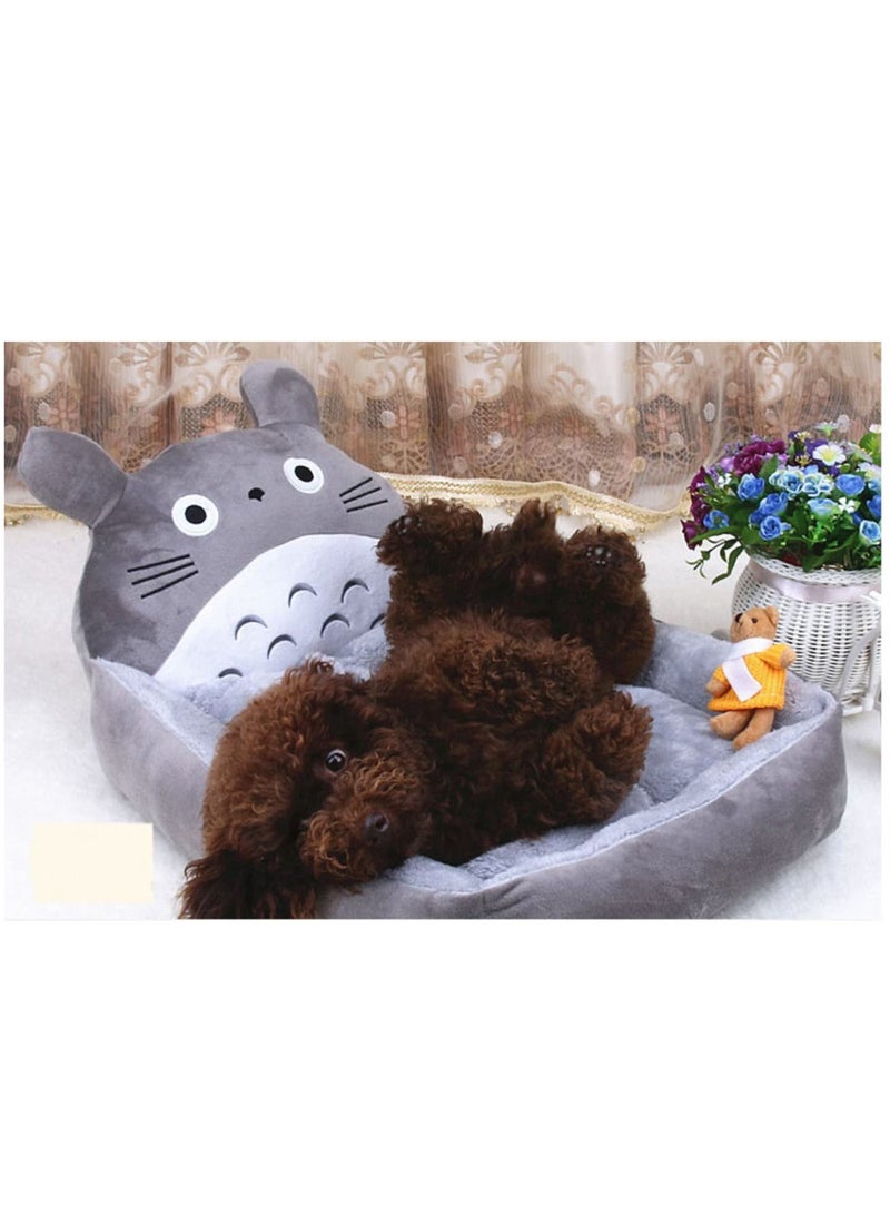 Soft Pet Dog Cat Bed House Soft Fleece Washable Bed Sofa Large Size 48x42cm - Grey Color - Image 4