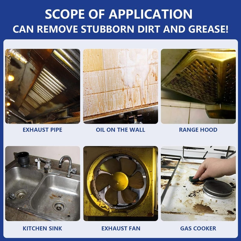 كلاراكو (100 مل*3 قطع) رغوة منظفة للفقاعات، منظف رغوي للبقع الزيتية الثقيلة، بخاخ منظف متعدد الأغراض لا يحتاج إلى شطف، بخاخ تنظيف عميق للمطبخ، بخاخ قوي لإزالة البقع، مزيل للشحوم والأوساخ العنيدة - Image 2