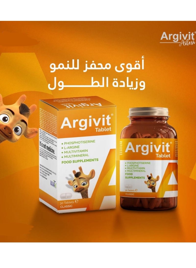 Argivit Arjevit Classic Multivitamin Tablets, Supporting Growth and Height for Children (2 Pieces) - Image 2