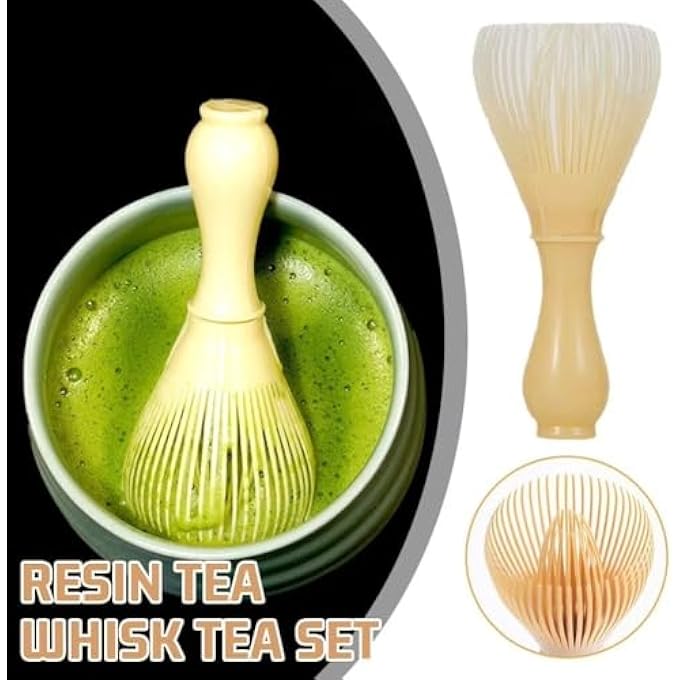 WUZIA Traditional Handcrafted Matcha Whisk Reusable Pp Resin Tea Brush For Green Tea Powder - Image 4