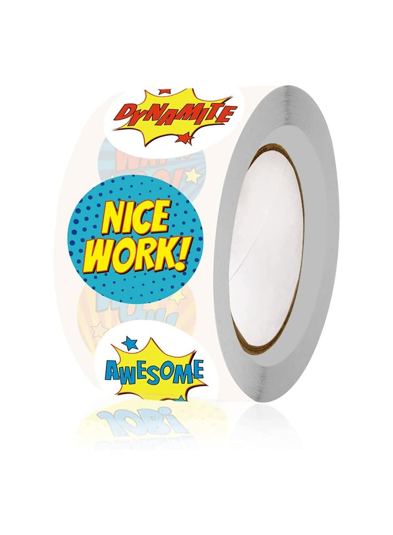 Loquat 500PCS Superhero Incentive Stickers Teacher Reward Sticker Motivational Positive Stickers for Kids, Student - Image 2