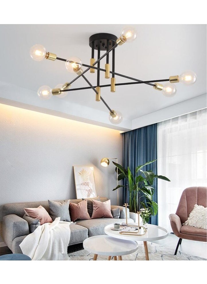 Generic 8 Head Sputnik Chandelier Modern Ceiling Lighting Adjustable Industrial Ceiling Pendant Light Fixture for Kitchen Living Dining Room  - Image 2