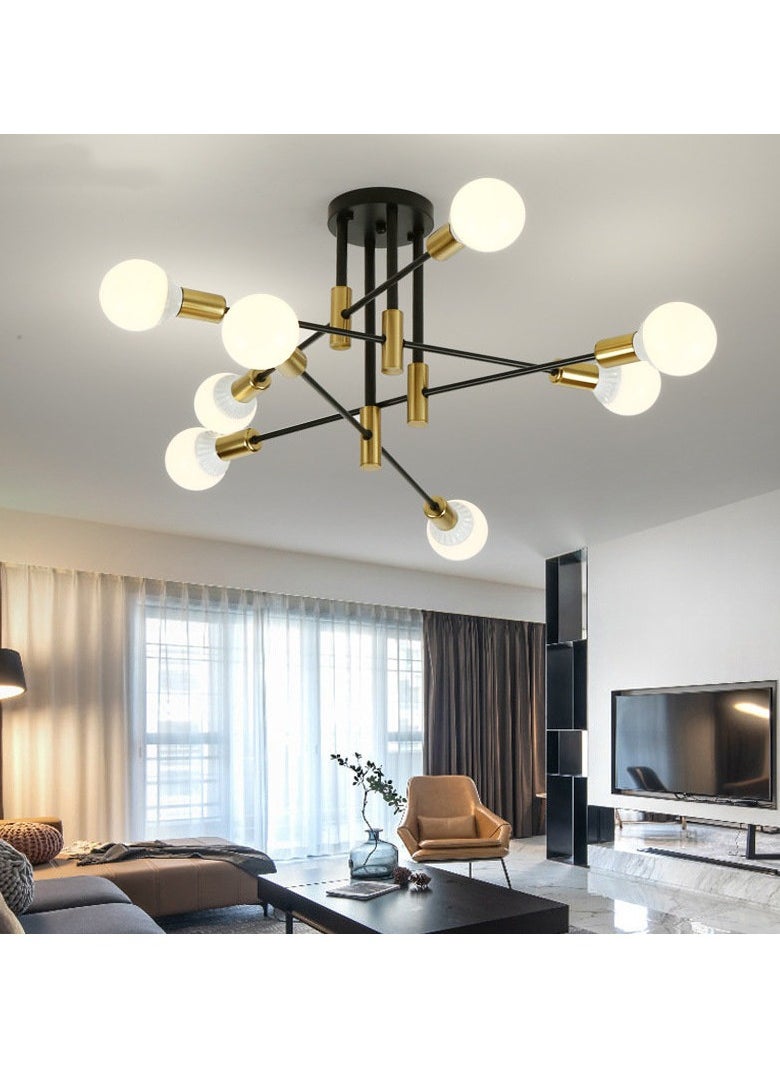 Generic 8 Head Sputnik Chandelier Modern Ceiling Lighting Adjustable Industrial Ceiling Pendant Light Fixture for Kitchen Living Dining Room  - Image 3