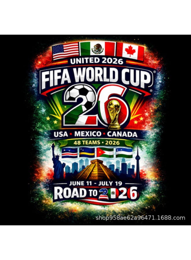 ديكورات وأجواء مستوحاة من كأس العالم 2026 - اللون: النمط 7، الموديل: 6 بوصات (حوالي 15 سم) - Image 1