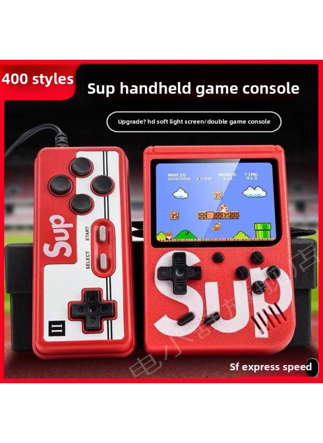 Generic [Shake Voice Same] Handheld Game Machine 400 Games Classic Nostalgic SUP Double Charging Game Machine-Product Color:Red [ 43.0inch Games] Hd Color Screen - Double [2 Batteries + Android Charging  - Image 4