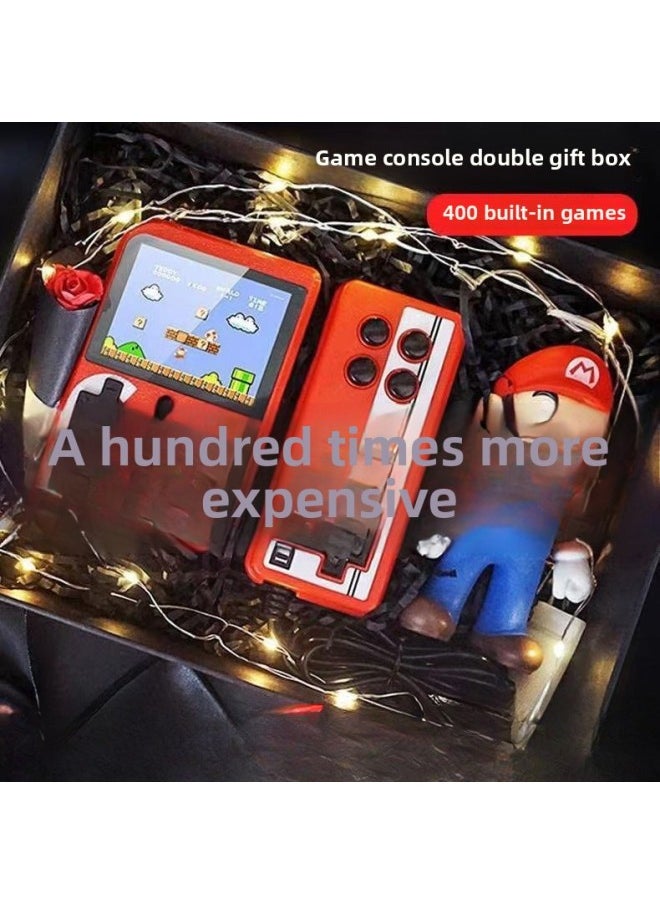 Generic [Shake Voice Same] Handheld Game Machine 400 Games Classic Nostalgic SUP Double Charging Game Machine-Product Color:Red [ 43.0inch Games] Hd Color Screen - Double [2 Batteries + Android Charging  - Image 3