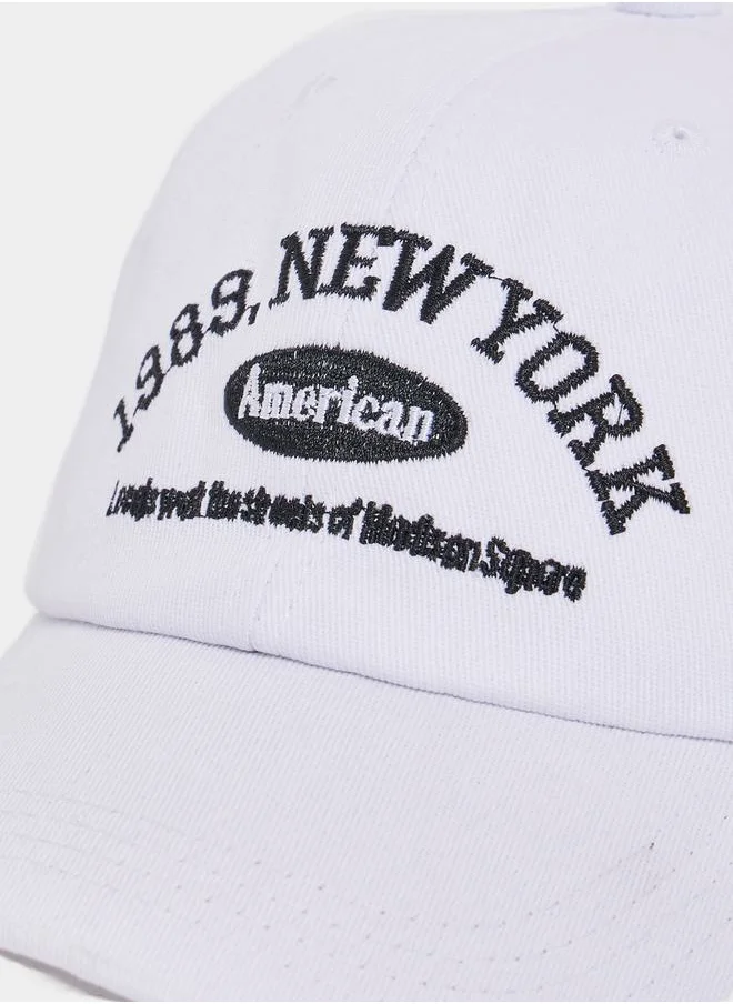 Styli New York City Embroidered Cap