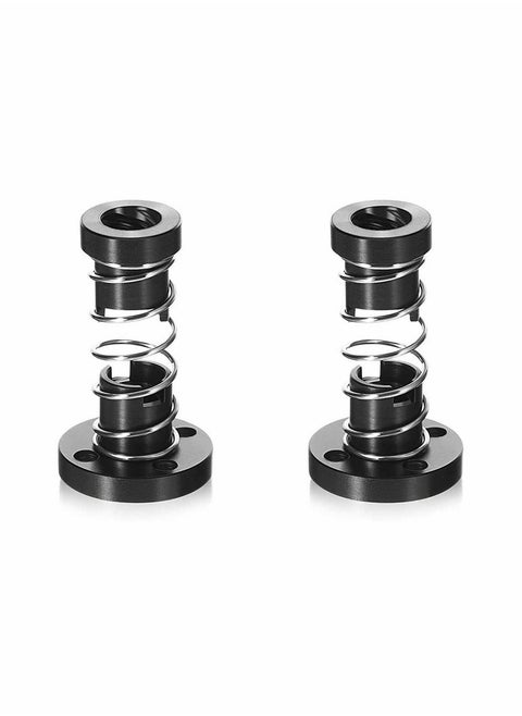 2 Pack TR8x4 T8 POM Anti Backlash Nuts for Ender 5, for Pro, for Plus 3D Printer, Pitch 2mm Lead 4mm Acme Threaded Rod Eliminate The Gap Spring, Threaded Rod Lead Screws DIY CNC 3D Printer Parts