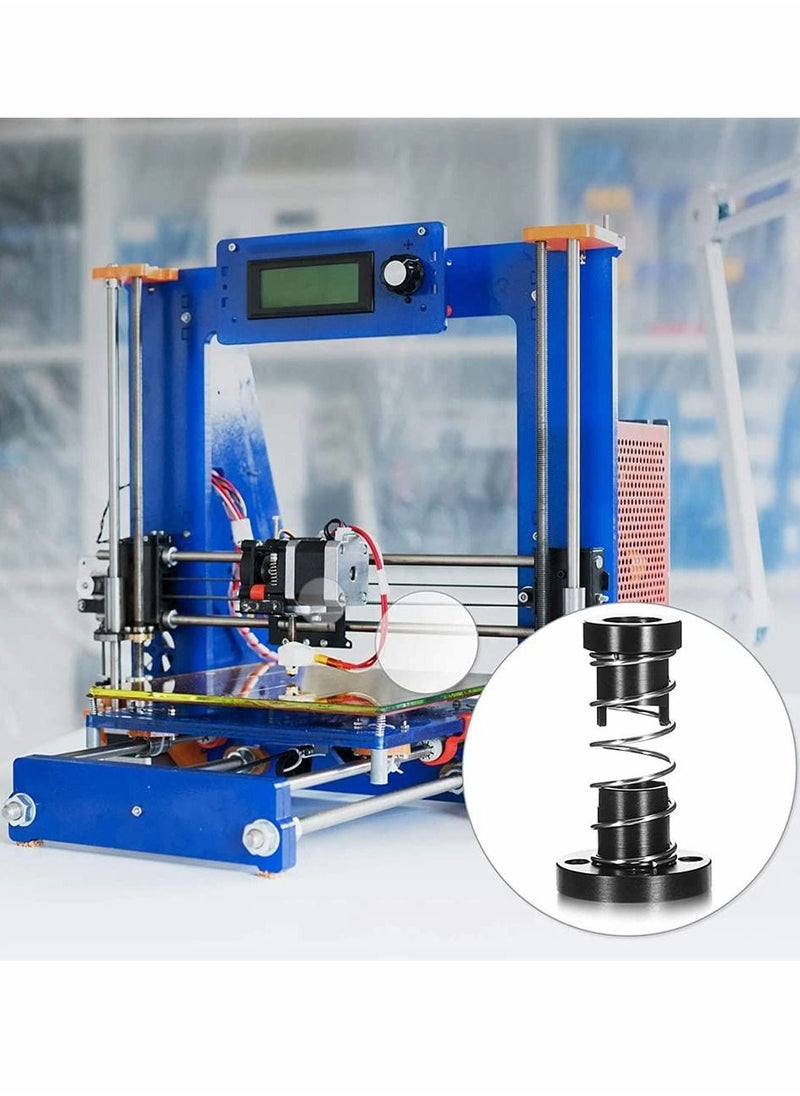 SYOSI - 2 Pack TR8x4 T8 POM Anti Backlash Nuts for Ender 5, for Pro, for Plus 3D Printer, Pitch 2mm Lead 4mm Acme Threaded Rod Eliminate The Gap Spring, Threaded Rod Lead Screws DIY CNC 3D Printer Parts - Image 1